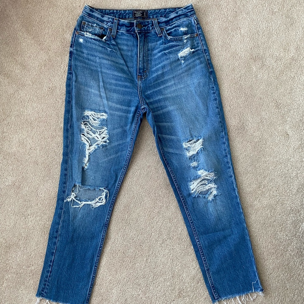 Abercrombie Ripped Boyfriend Denim